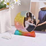 Moon Resin Photo Frame Mold DIY Craft Home Table Decoration