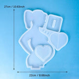 Large Silicone Photo Frame Resin Mould, Pregnant Mother Shape Epoxy Mould