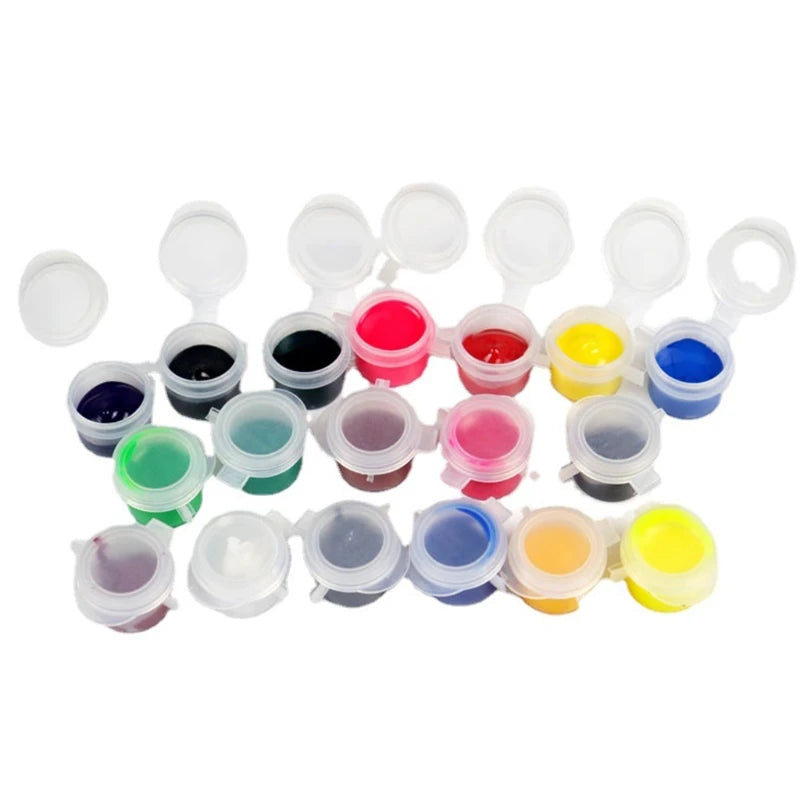 18 Colors Opaque Gel Resin Colorant Set with Fluorescent Colors