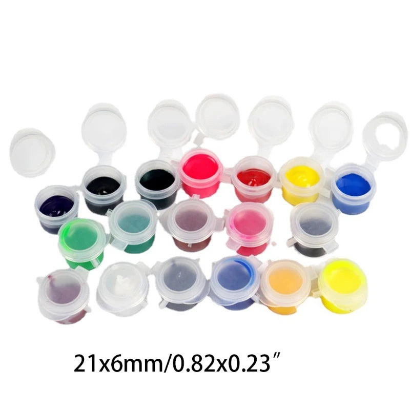 18 Colors Opaque Gel Resin Colorant Set with Fluorescent Colors