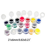18 Colors Opaque Gel Resin Colorant Set with Fluorescent Colors