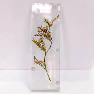 Resin Rectangle Spacer Pendant Earring 4pcs