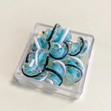 Resin Twist Beads Double Earring Supplies for Jewelry Making