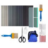 Resin Polishing Kit 33Pc Sandpaper File Set for Epoxy Jewelry