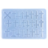 Silicone Cross Mold Resin Shaker Filler Quicksand Mold for Jewelry Making