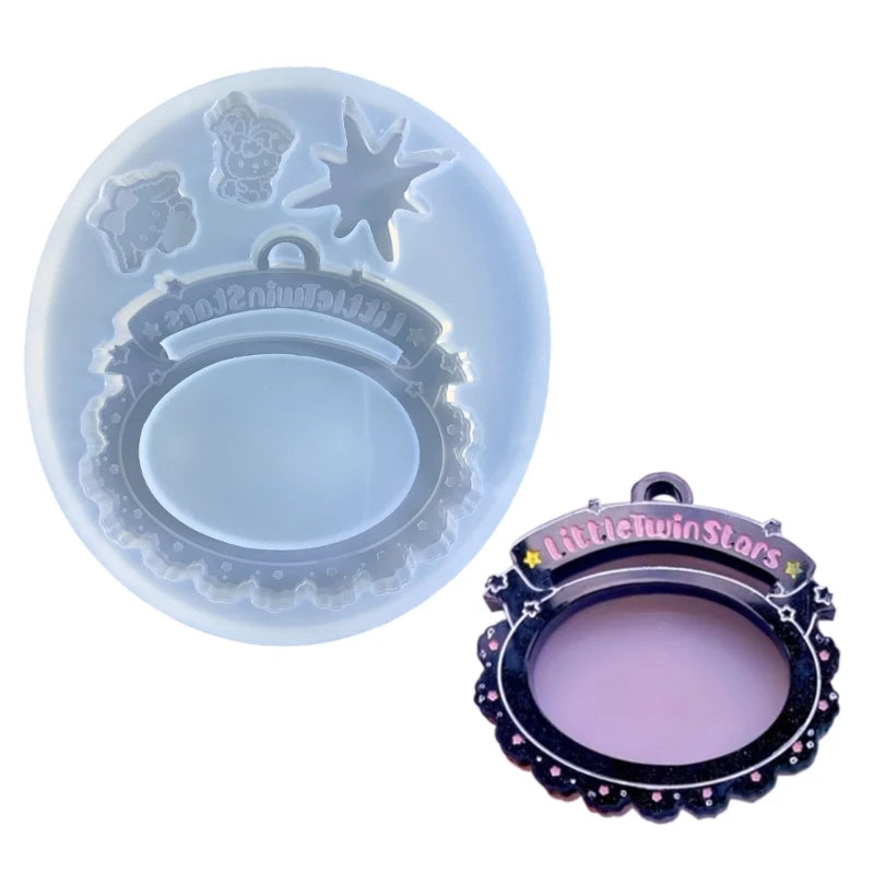 Resin Shaker Mold Quicksand Silicone Mold for Pendant Decorations