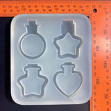 Resin Shaker Molds Silicone Epoxy Keychain Jewelry Casting Mold