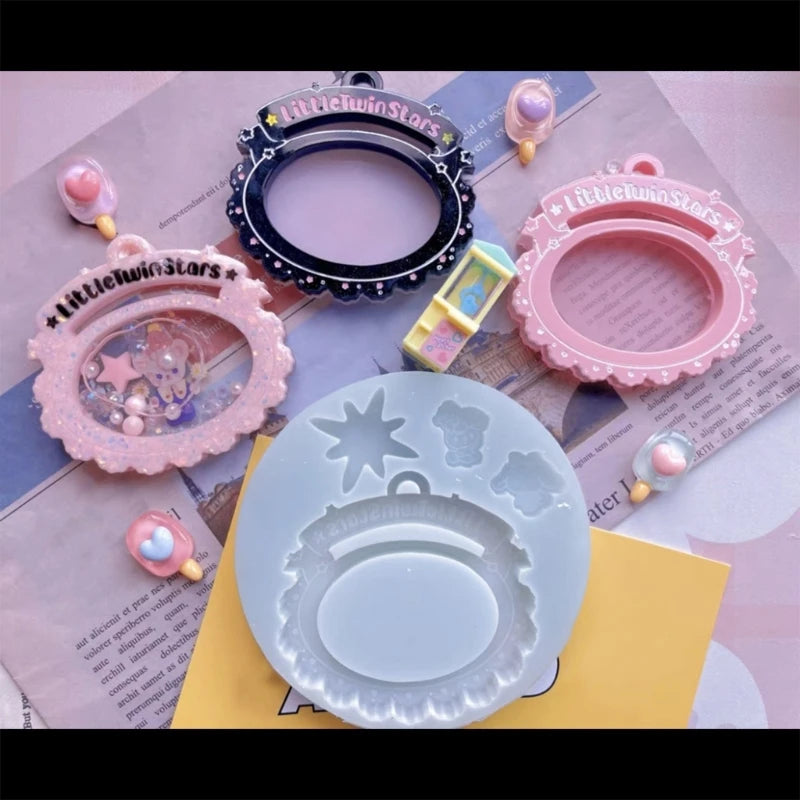 Reusable Silicone Gemini Resin Shaker Mould for DIY Crafts