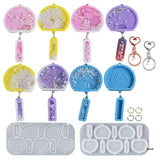 Resin Shaker Molds Set DIY Keychain Making Kit
