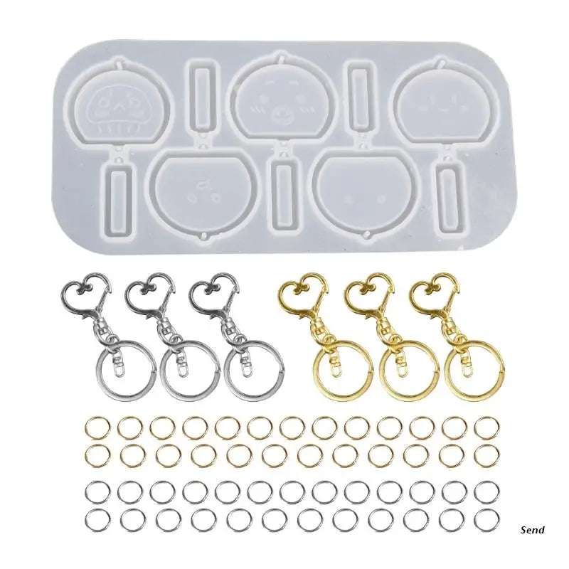 Resin Shaker Molds Set DIY Keychain Making Kit