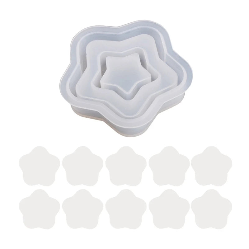 Moon Star Bear Silicone Mold Set Dropship