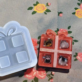Resin Shaker Molds Silicone Quicksand Mold Charms Pendant Jewelry Casting Mold