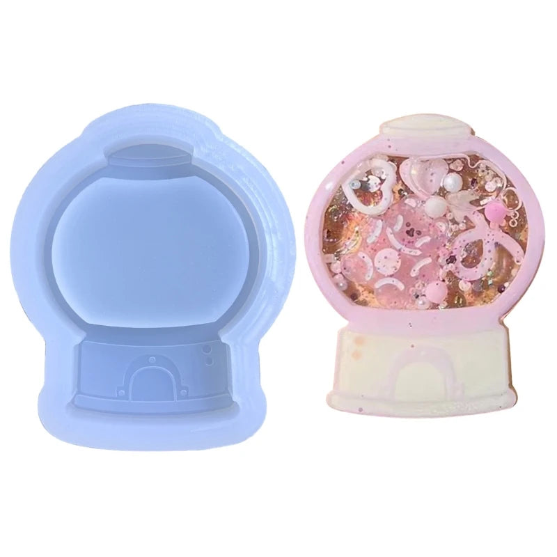 Resin Shaker Molds Silicone Casting Epoxy Quicksand DIY Pendant Charms