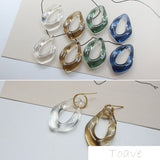 Transparent Resin Ear Stud Material DIY Accessories
