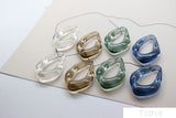 Transparent Resin Ear Stud Material DIY Accessories