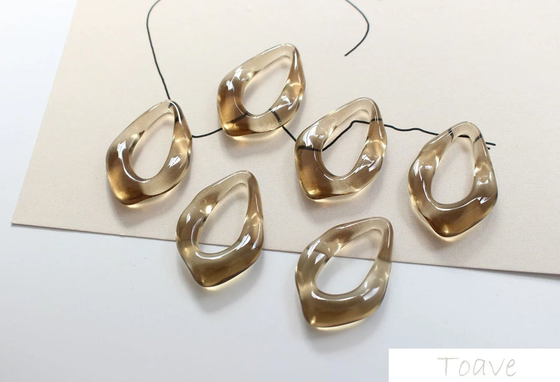 Transparent Resin Ear Stud Material DIY Accessories