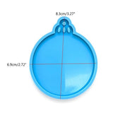 Resin Silicone Circle Keychain Molds Christmas Ornament