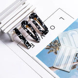 Resin Silicone Crystal Epoxy Mold DIY Hair Clip Barrette Mould