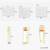 Resin Silicone Crystal Epoxy Mold DIY Hair Clip Barrette Mould