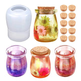 Round Jar Epoxy Casting Mold for DIY Storage Bottle, Candy Container