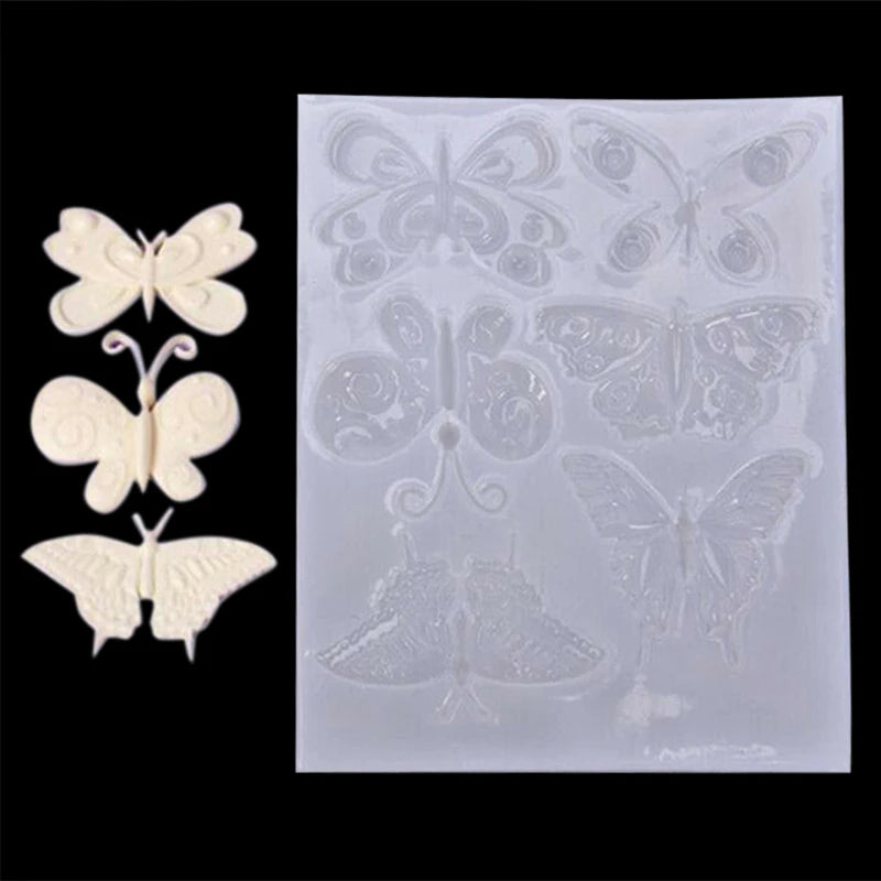 Butterfly Resin Charms Necklace Earring Pendant Jewelry Making Mold