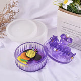 Resin Silicone Mold Storage Box Jewelry Box DIY Mould Round Hand Making