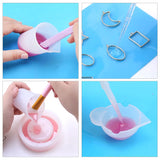 Resin Silicone Stirring Rod&Distribution Measuring Cup Pad Brush