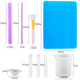 Resin Silicone Stirring Rod&Distribution Measuring Cup Pad Brush