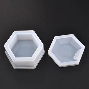 Heart Shape Silicone Storage Box Mold for Jewelry Making