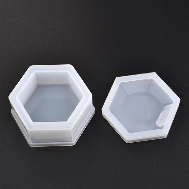 Heart Shape Silicone Storage Box Mold for Jewelry Making