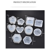 Heart Shape Silicone Storage Box Mold for Jewelry Making