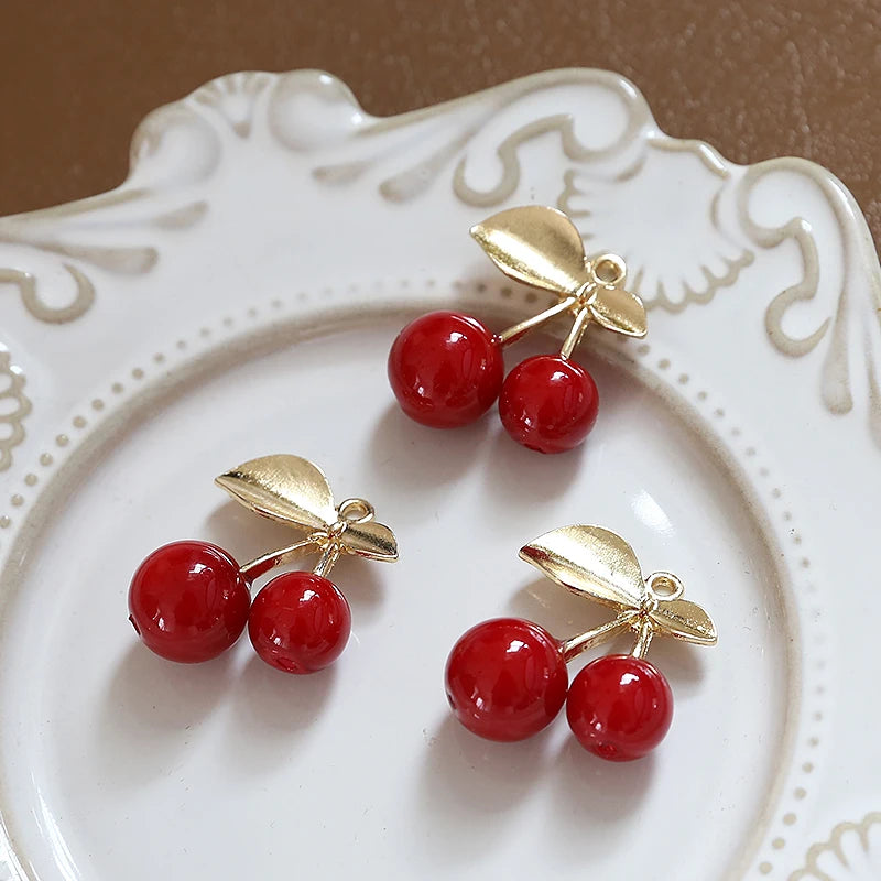 Resin Fruit Pendant Charms 10pcs/lot For DIY Jewelry Making