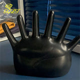 Resin Spray Paint Six Finger Palm Jewelry Rack