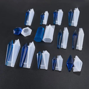 Resin Stone Pendulum Crystal Column Pendant Silicone UV Resin Mold