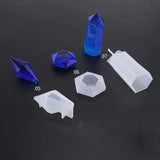 Resin Stone Pendulum Crystal Column Pendant Silicone UV Resin Mold