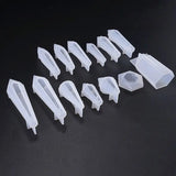 Resin Stone Pendulum Crystal Column Pendant Silicone UV Resin Mold