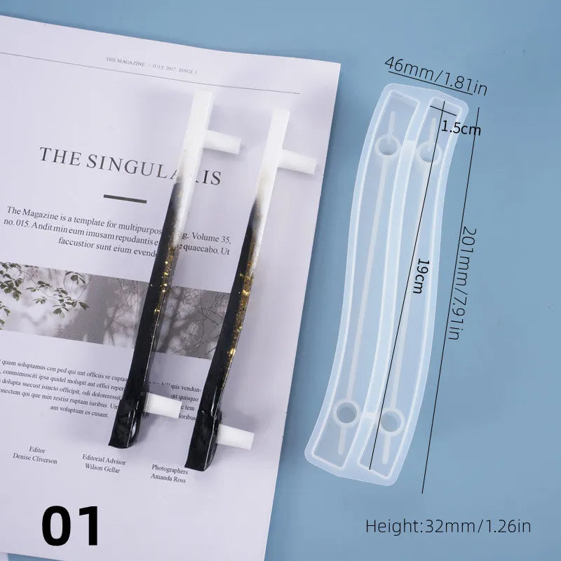 Silicone Resin Tray Handle Molds - DIY Serving Board