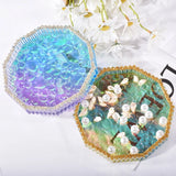 Round Ashtray Mold with Diamond Bottom for Epoxy Casting