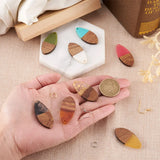 Resin & Walnut Wood Pendants with Earring Hooks DIY Dangle Earring Kit