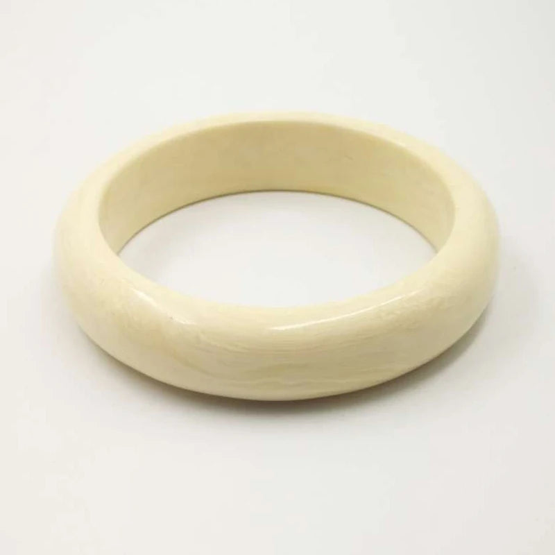 Resin Ivory Bangles for Women Cuff Bracelets