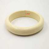 Resin Ivory Bangles for Women Cuff Bracelets