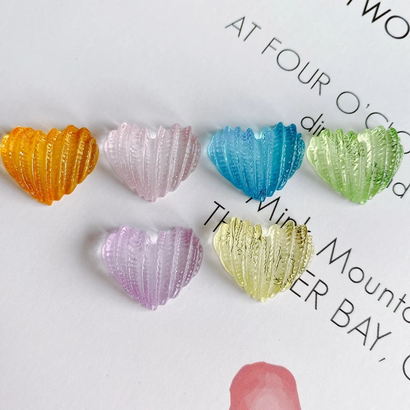 Acrylic Peach Heart Hairpin DIY Accessories