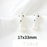Resin and Luminous Powder Alien Pendant DIY Earrings