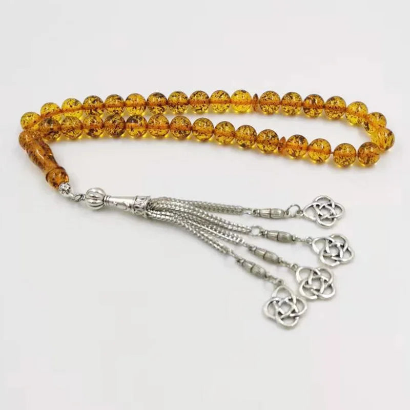 Resin Tasbih 33 Beads Eid Muslim Rosary Islamic Bracelet Arabic Accessories