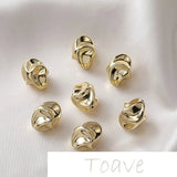 Resin Twisted Hole Beads DIY Earrings Necklace Bracelet Material