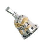 Ride To Live, Live To Ride Eagle Stars Biker Pendant