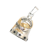 Ride To Live, Live To Ride Eagle Stars Biker Pendant