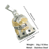 Ride To Live, Live To Ride Eagle Stars Biker Pendant