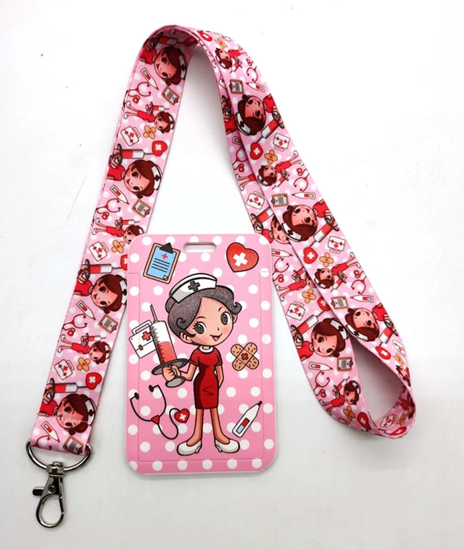 Nurse Key Chains Neck Strap Camera ID Card Lanyard Z01