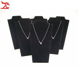 Foldable PU Necklace Rack Wooden Necklace Display Pendant Storage Organizer